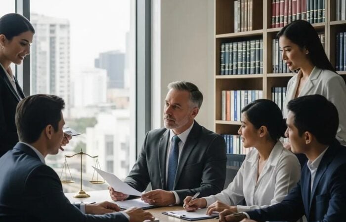 business-dispute-attorney-consulting-with-clients-in-a-modern-office-setting-415c21e7-7469-4b04-8860-f534f595797b.webp Business dispute attorney consulting with clients in a modern office setting